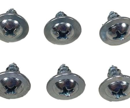 Redline Restomotive® 1955-1956 Chevy Cowl Vent / 1955-1957 Chevy Hardtop Flipper Screw Set