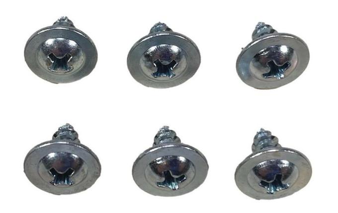 Redline Restomotive® 1955-1956 Chevy Cowl Vent / 1955-1957 Chevy Hardtop Flipper Screw Set