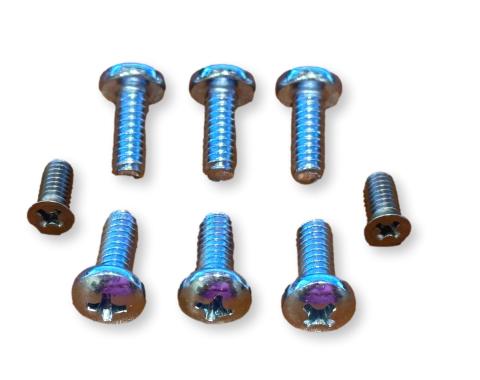 Redline Restomotive® 1957 Chevy Kick Panel / Windlace Retainer to Inner Cowl Screw Set