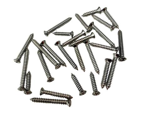 Redline Restomotive® 1955-1957 Chevy Convertible Interior Garnish Molding Trim Screw Set