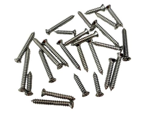 Redline Restomotive® 1955-1957 Chevy Convertible Interior Garnish Molding Trim Screw Set