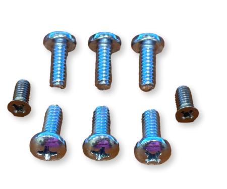 Redline Restomotive® 1957 Chevy Kick Panel / Windlace Retainer to Inner Cowl Screw Set