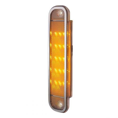United Pacific Clear Side Marker Light w/Stainless Steel Trim For 1973-80 Chevrolet Truck United Pacific Clear Side Marker Light w/Stainless Steel Trim For 1973-80 Chevrolet Truck
