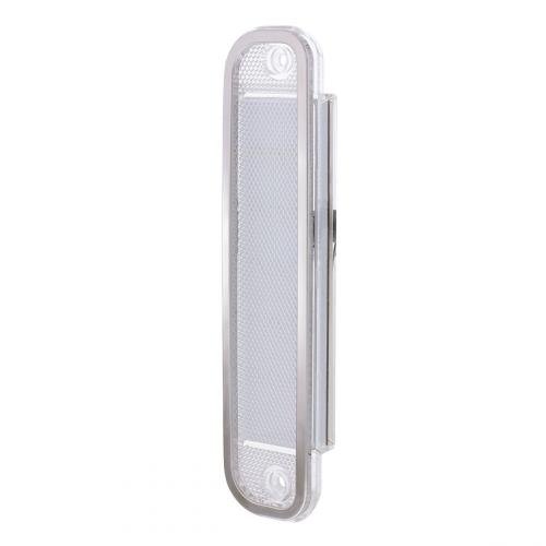 United Pacific Clear Side Marker Light w/Stainless Steel Trim For 1973-80 Chevrolet Truck United Pacific Clear Side Marker Light w/Stainless Steel Trim For 1973-80 Chevrolet Truck