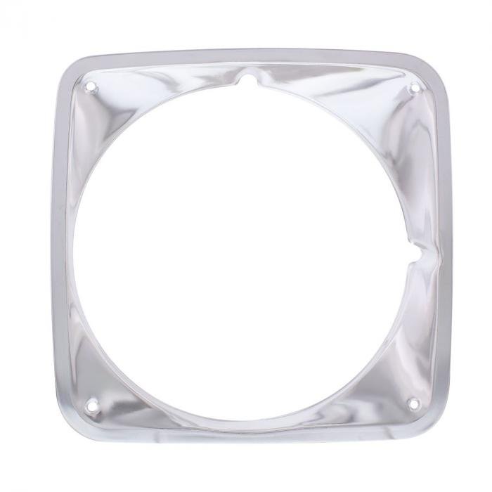 Chrome Headlight Bezels For 1964-1966 Chevy - Anodized Aluminum, OE-Style Fit
