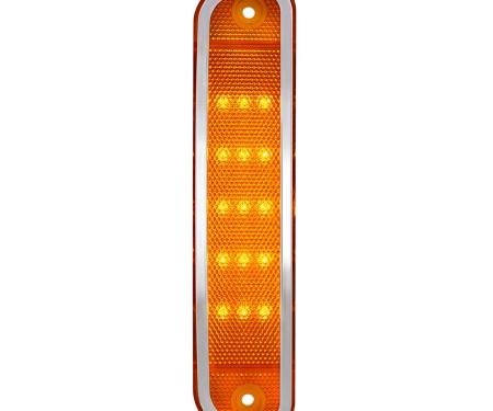 United Pacific 15 LED Amber Side Marker Light With Stainless Steel Trim For 1973-80 Chevrolet & GMC Truck 110712