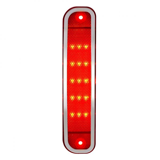 United Pacific 15 LED Red Side Marker Light With Stainless Steel Trim For 1973-80 Chevrolet & GMC Truck 110713