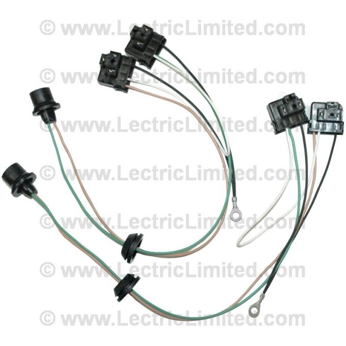 Lectric Limited 1959 Chevrolet Headlight Bucket Extension Harness Set 19650