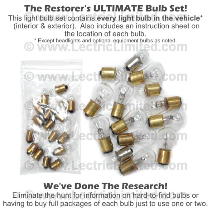 Lectric Limited 1957 Chevrolet Nomad Light Bulb Set CBK5700