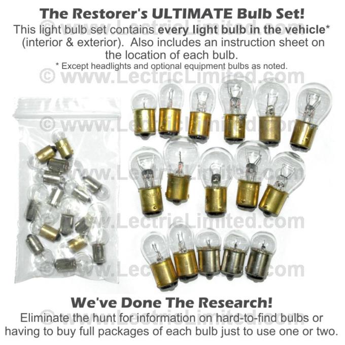 Lectric Limited 1955 Chevrolet Nomad Light Bulb Set CBK5500