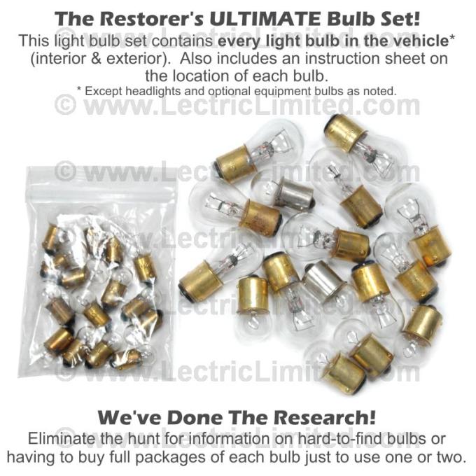 Lectric Limited 1956 Chevrolet Nomad Light Bulb Set CBK5600