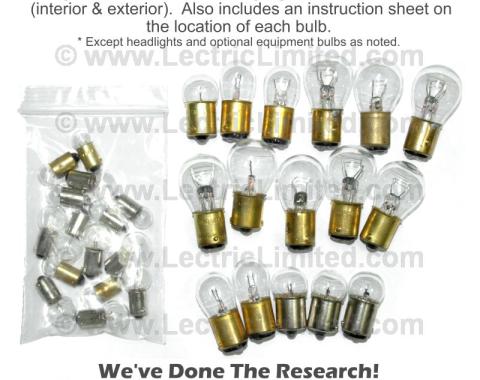 Lectric Limited 1955 Chevrolet Nomad Light Bulb Set CBK5500