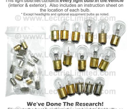 Lectric Limited 1955 Chevrolet Nomad Light Bulb Set CBK5500