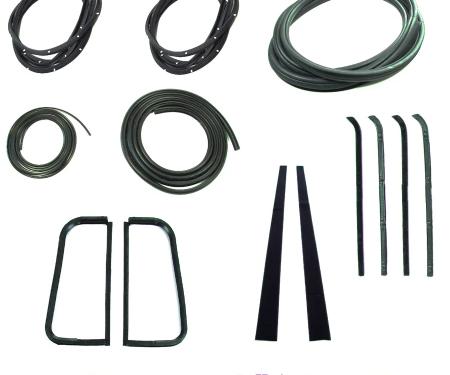 AMD Weatherstrip Kit, Full, w/ Reveal Trim Groove, 9pcs, 55-59 Chevy GMC Pickup Truck X599-4055-1S