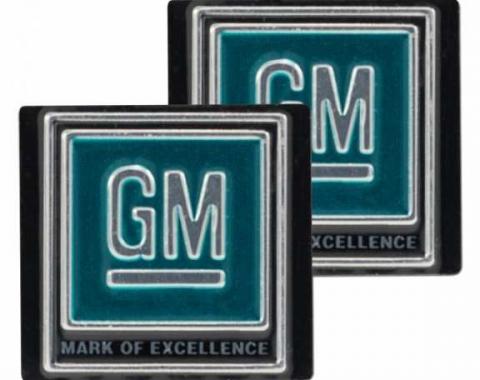 Chevy Decal, Seat Belt Buckle, GM Mark Of Excellence, 1968-1972
