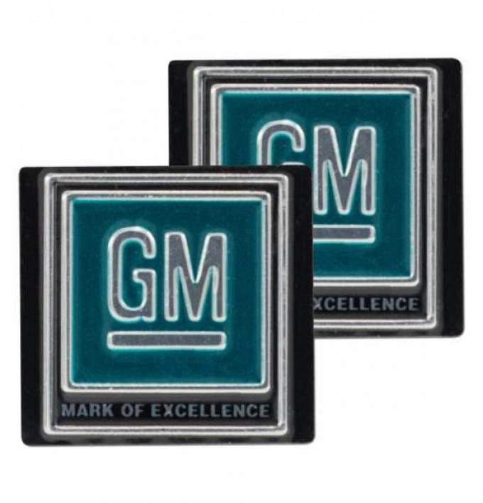 Chevy Decal, Seat Belt Buckle, GM Mark Of Excellence, 1968-1972