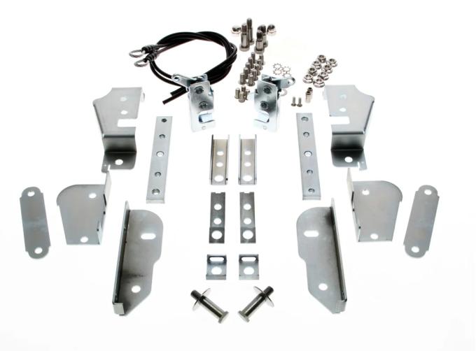 AMD Hidden Tailgate Latch Kit (Stainless Hardware), 47-87 Chevy GMC Stepside Pickup; 48-87 Ford Flareside Pickup X927-4000-2S