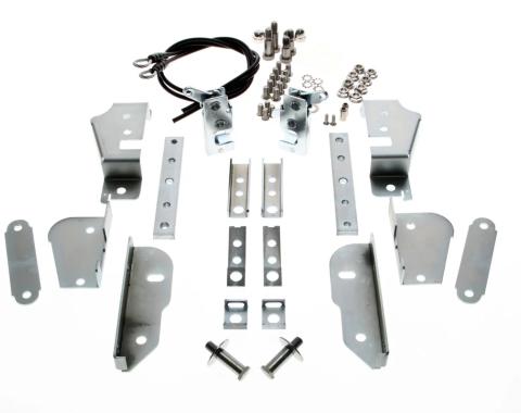 AMD Hidden Tailgate Latch Kit (Stainless Hardware), 47-87 Chevy GMC Stepside Pickup; 48-87 Ford Flareside Pickup X927-4000-2S