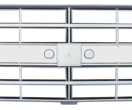 Key Parts '85-'87 C10 Grille, Argent, Dual H/L w/Molding 0851-040G