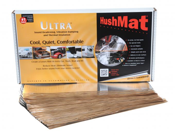 HushMat Bulk Kit - Silver Foil with Self-Adhesive Butyl-30 Sheets 12" x 23" ea 58 sq ft 10501