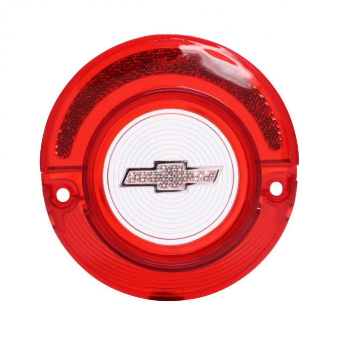 Trim Parts 1964 Chevrolet Full Size Car Red Back Up Light Lens W/Clear Bowtie W/O Trim Each A2360B