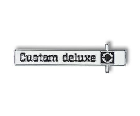 Trim Parts 1975-80 Chevrolet Full Size Truck Custom Deluxe Dash Emblem 9687