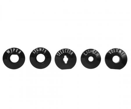 Trim Parts 1957 Chevrolet Full Size Car 5-Piece Dash Bezel Set 1427