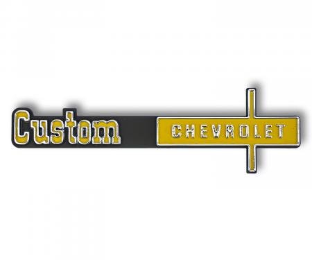 Trim Parts 1973-1974 Chevrolet Full Size Truck Custom Dash Emblem 9693