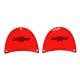 Trim Parts 1957 Chevrolet Full Size Cars Red Tail Light Lens W/Bowtie, Pair A1479
