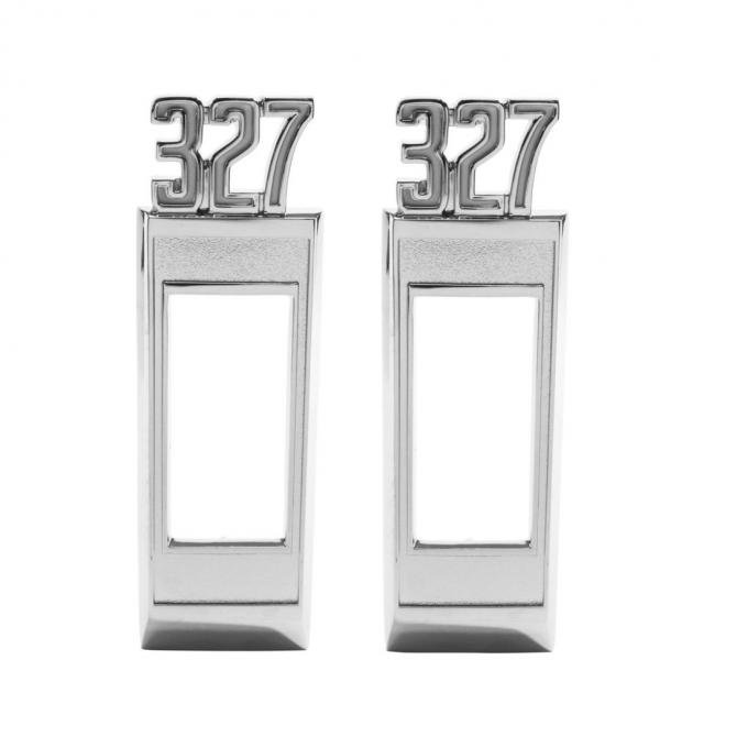 Trim Parts 1969 Chevrolet Full Size Car Front "327" Marker Light Bezel W/Fasteners, Pair 2875