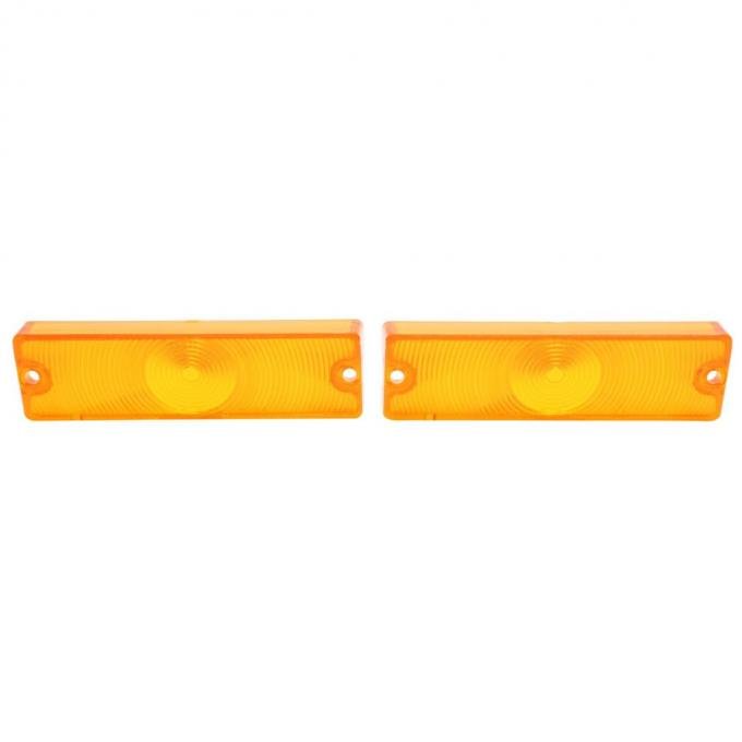 Trim Parts 1965 Chevrolet Full Size Car Amber Parking Light Lens, Pair A2440