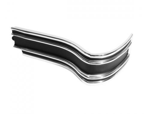 Trim Parts 1965 Chevrolet Impala SS/Caprice Black Rear Driver Side Corner Molding, Each 2463B