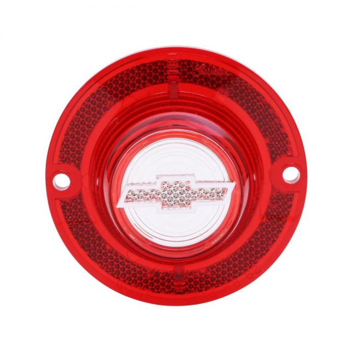 Trim Parts 1962 Chevrolet Full-Size Car Red Back Up Light Lens W/Bowtie & W/O Trim, Each A2160B