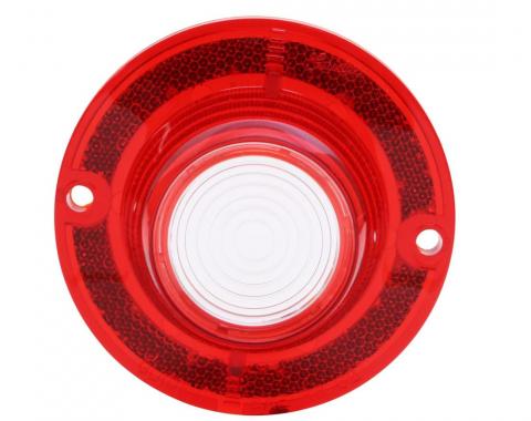 Trim Parts 1962 Chevrolet Full-Size Car Red Back Up Light Lens W/O Trim, Each A2160