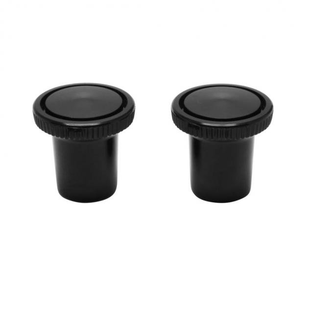 Trim Parts 1963-78 GM Full Size Car/El Camino 2-Piece Black Vent Pull Knobs 4561