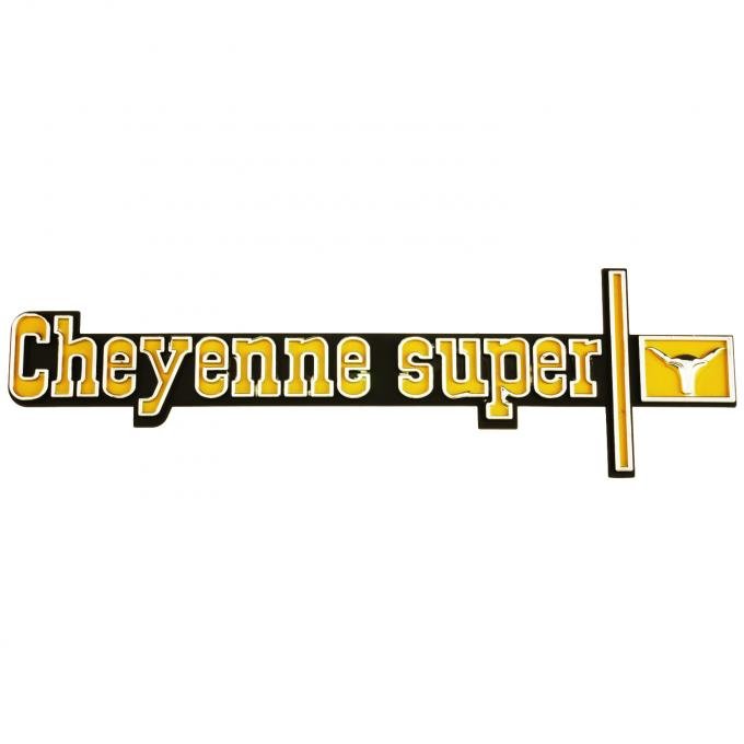 Trim Parts 1973-1974 Chevrolet Full Size Truck Cheyenne Super Dash Emblem 9684