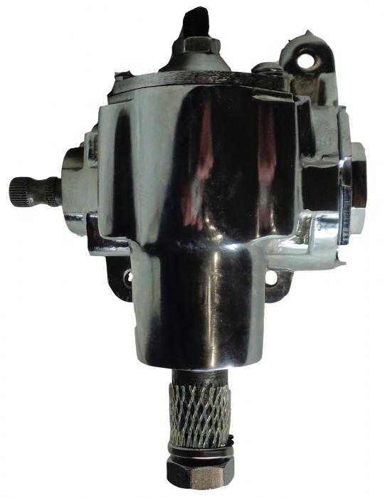 Lares New Chrome Manual Steering Gear Box 11023 | Classic Chevy