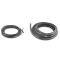 AMD Back Glass Window Gasket Seal, Black Lockstrip, Big Back Window, 55-66 Chevy GMC Truck G-WKT5561LGM