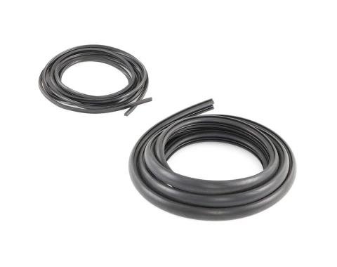 AMD Back Glass Window Gasket Seal, Black Lockstrip, Big Back Window, 55-66 Chevy GMC Truck G-WKT5561LGM