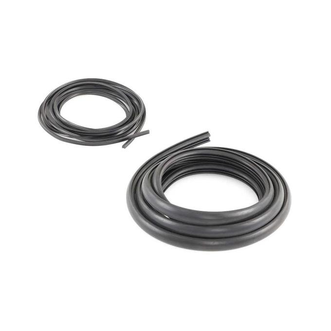 AMD Back Glass Window Gasket Seal, Black Lockstrip, Big Back Window, 55-66 Chevy GMC Truck G-WKT5561LGM