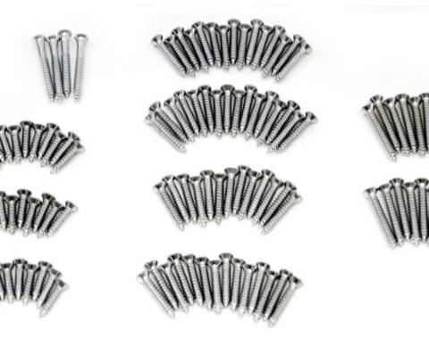 Redline Restomotive® 1955-1957 Chevy Sedan Delivery Interior Garnish Molding Trim Screw Set