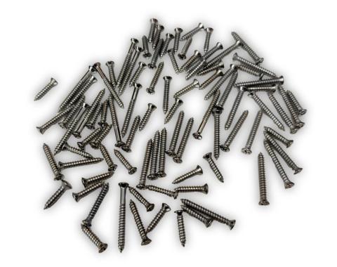 Redline Restomotive® 1955-1957 Chevy 4 Door Wagon Interior Garnish Molding Trim Screw Set