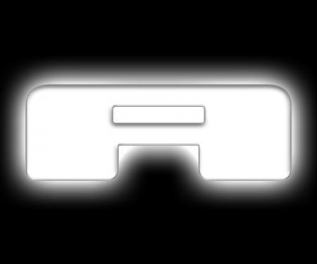 Oracle Lighting Universal Illuminated LED Letter Badges, Matte White Surface Finish, A 3140-A-001