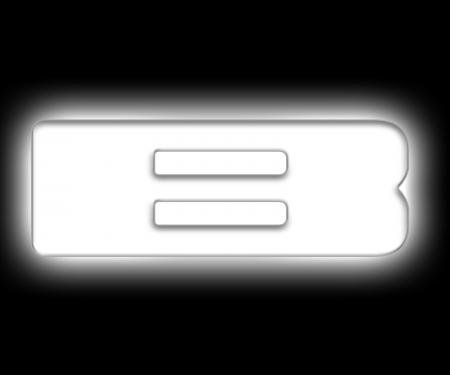 Oracle Lighting Universal Illuminated LED Letter Badges, Matte White Surface Finish, B 3140-B-001
