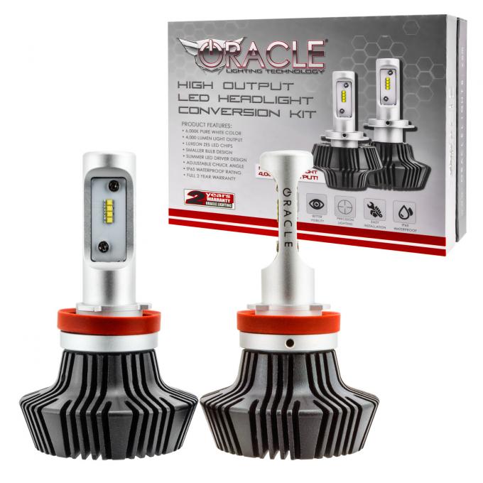Oracle Lighting H11 4,000+ Lumen LED Headlight Bulbs, Pair 5235-001