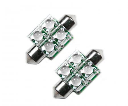 Oracle Lighting 33mm 4 LED Festoon Bulbs, Amber, Pair 5202-005