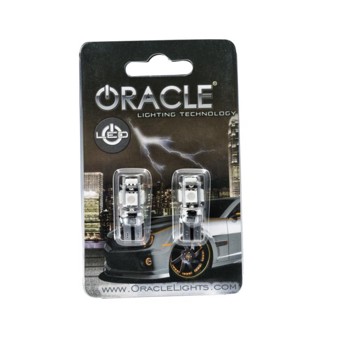 Oracle Lighting T10 5 LED 3 Chip SMD Bulbs, Purple, Pair 4801-007
