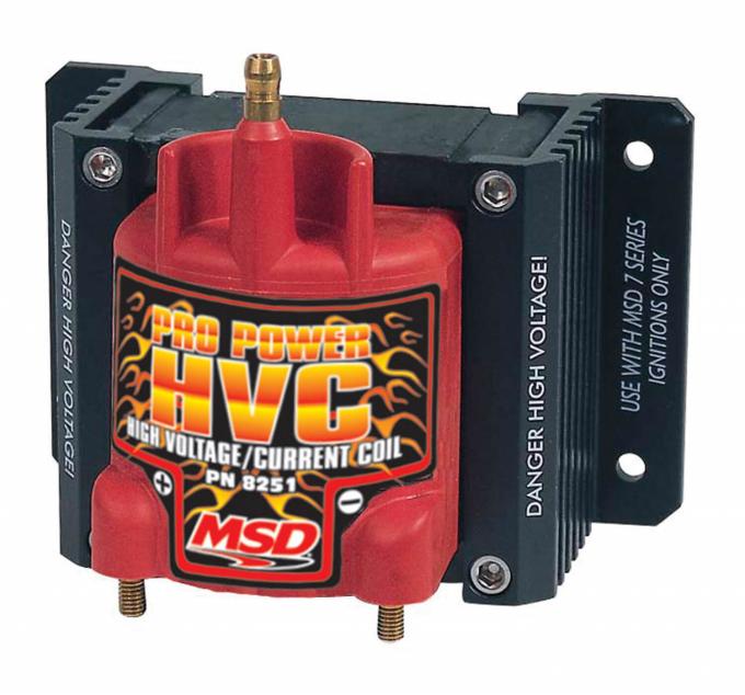 MSD Ignition Coil, Pro Power HVC, Red 8251