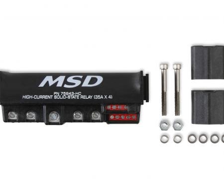MSD High-Current Solid-State Relay 35Ax4, Black 75643-HC