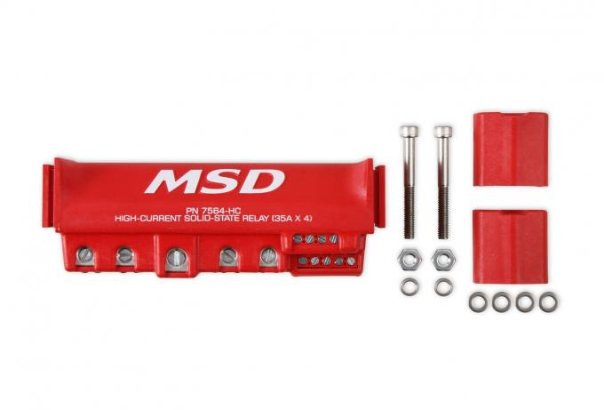 MSD High-Current Solid-State Relay 35Ax4, Red 7564-HC